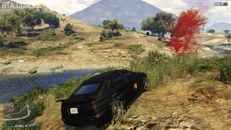 Второй фальшфейер вблизи.