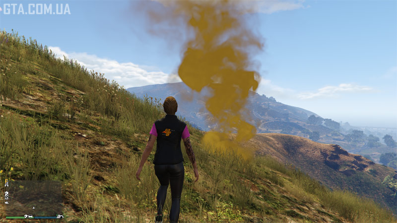 Второй фальшфейер вблизи.