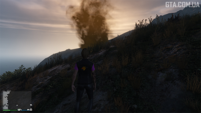 Второй фальшфейер вблизи.