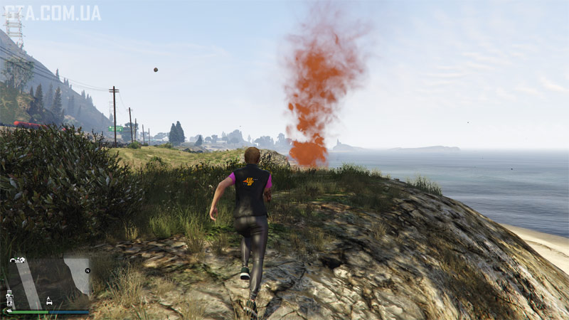 Второй фальшфейер вблизи.