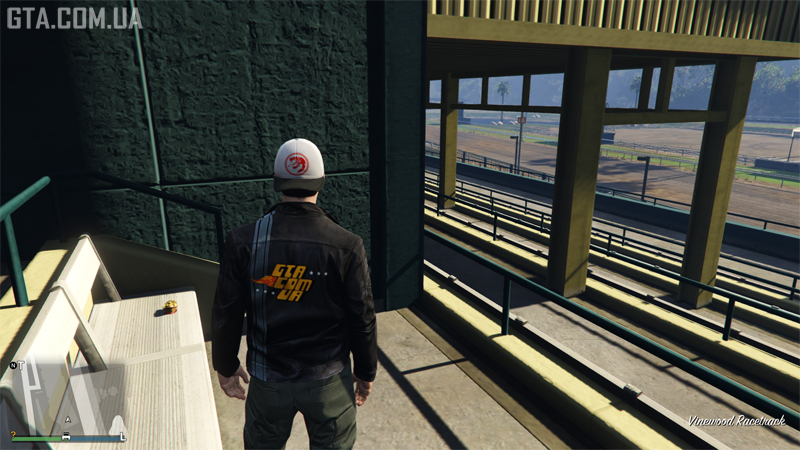 Yuanbao #17. In the grandstands of the Vinewood Racetrack.