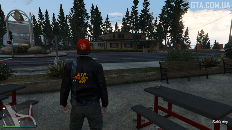 Yuanbao #30. On a table across the road from the sheriff’s office in Paleto Bay.