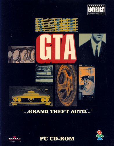 Обложка GTA 1 для континентальной Европы.