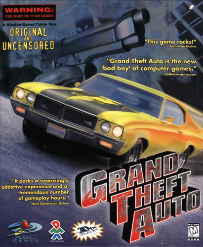 Обложка GTA 1 для Северной Америки.