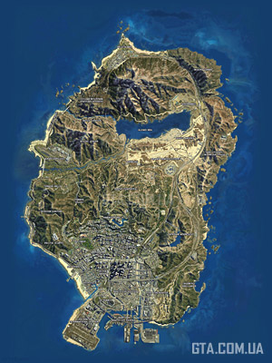 Спутниковая карта GTA 5