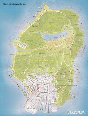 Карта случайных событий в GTA 5