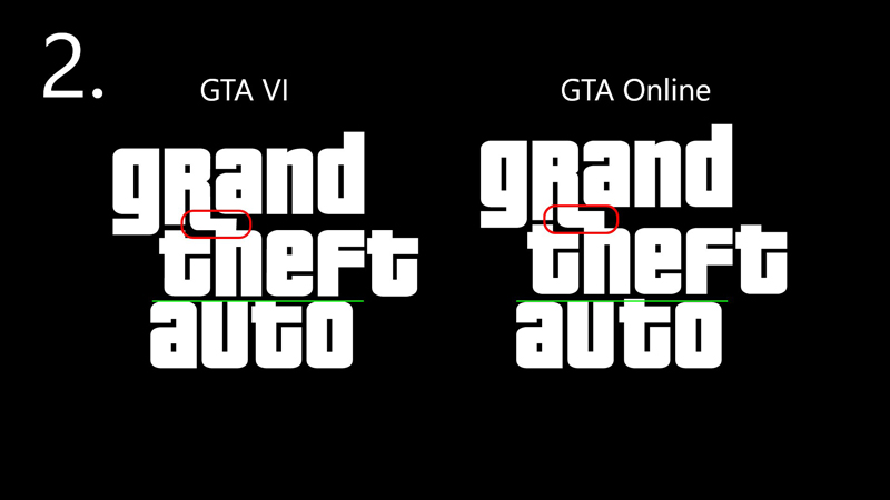 Зміни у виконанні напису Grand Theft Auto.