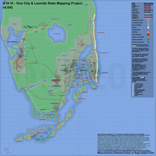 GTA 6 Map by DuPz0r. Version 0.042.