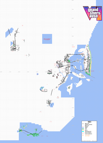 Мапа GTA 6 від Fido_le_muet. Версія за 06.03.2024.
