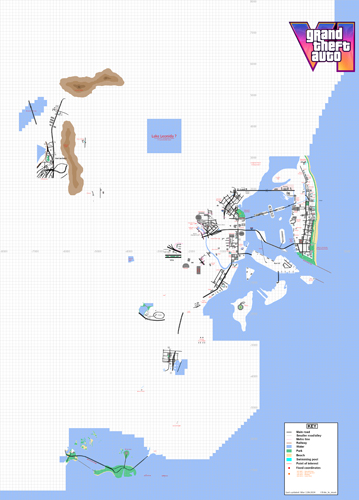 GTA 6 Map by Fido_le_muet. Version 11.03.2024.