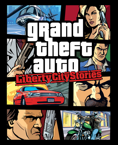 Обкладинка GTA: Liberty City Stories з чорною рамкою.