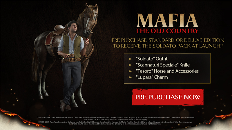 Pre-ordering any edition of the game grants you the Soldato Pack.