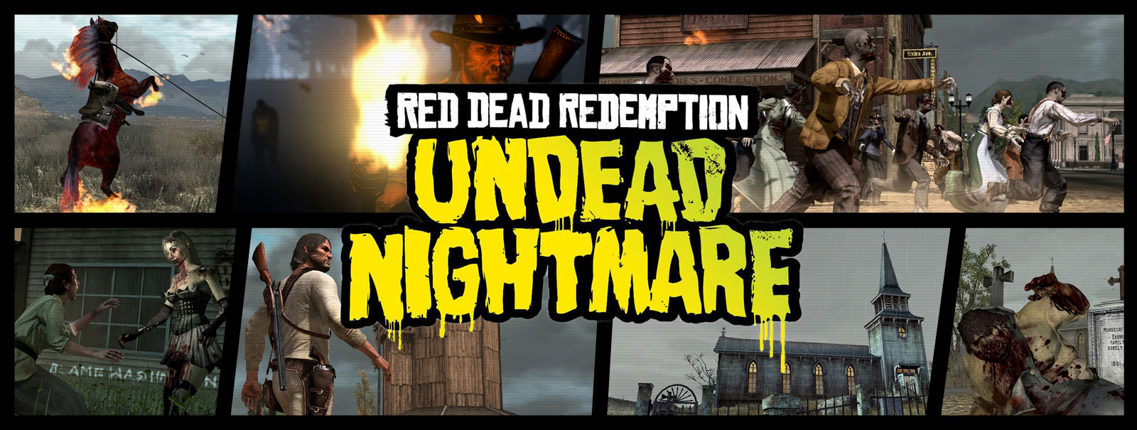 Коллаж RDR: Undead Nightmare.