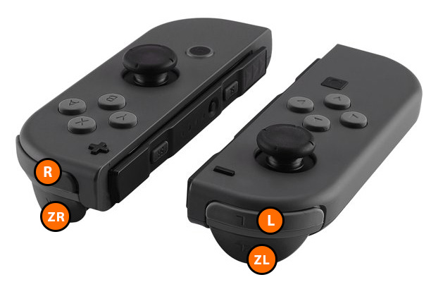 Обозначение кнопок Joy-Con контроллера Nintendo Switch