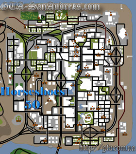 Карта подков GTA San Andreas