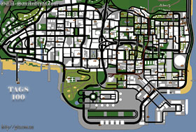 Карта тегов GTA San Andreas