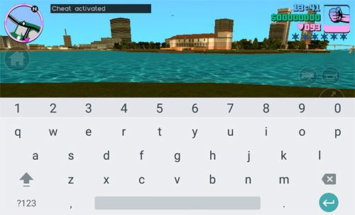 Entering cheat codes on Android