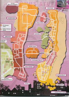 Карты уникальных прыжков GTA Vice City