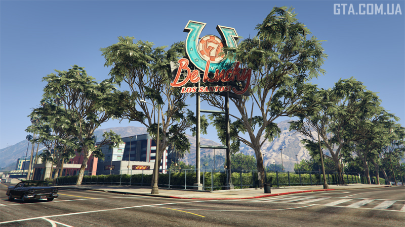 Вывеска казино Be Lucky: Los Santos в GTA 5.