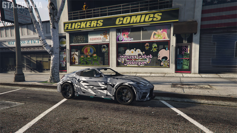 Японському авто — традиційне японське оформлення.