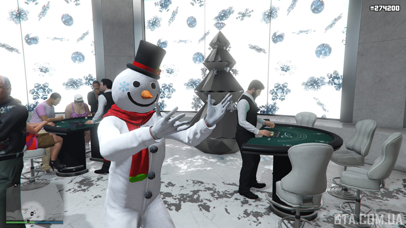 Костюм снеговика в GTA Online.