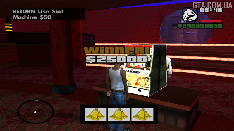 Twenty-five thousand won on the slot machine.