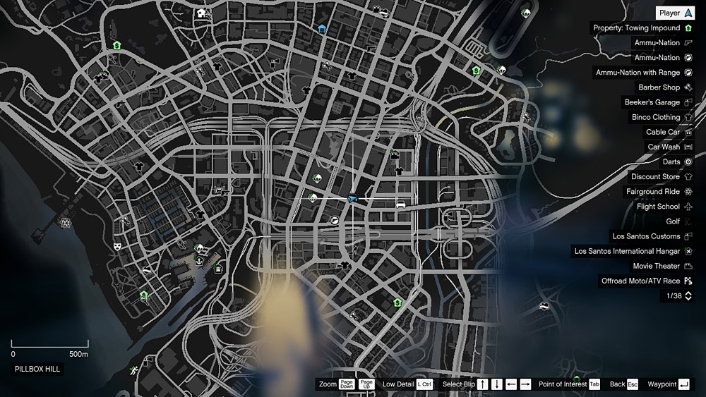 Где находится Legion Square (площадь Легиона) в GTA 5?