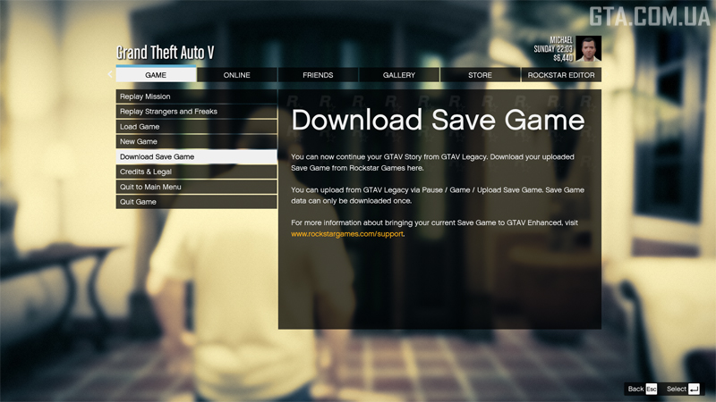 Option 2: Loading the save through the Pause Menu.