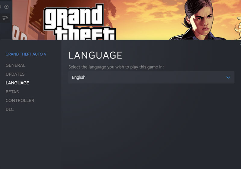 Как поменять язык игры в Steam-версии GTA 5?