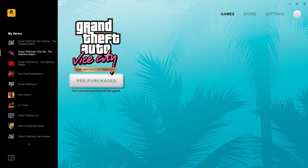Updated GTA: Vice City pre-order background