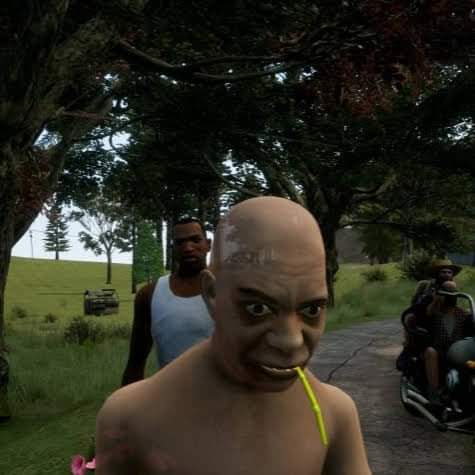 The empty head of the same freak from GTA: San Andreas