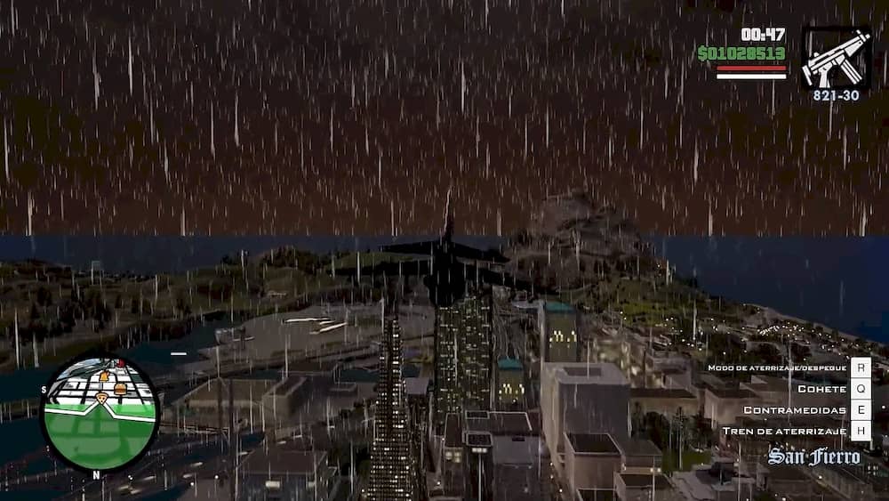 Классический дождь трилогии GTA