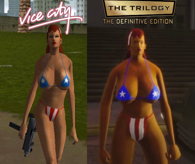 Красотке Кэнди Сакс из GTA: Vice City проработали объёмы