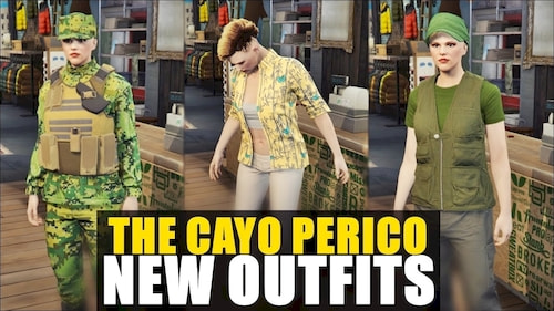 Новая одежда в основном камуфляж и гавайско-цветастые расцветки рубашек
