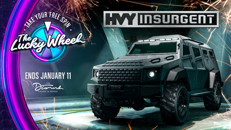 HVY Insurgent в рекламе колеса удачи.