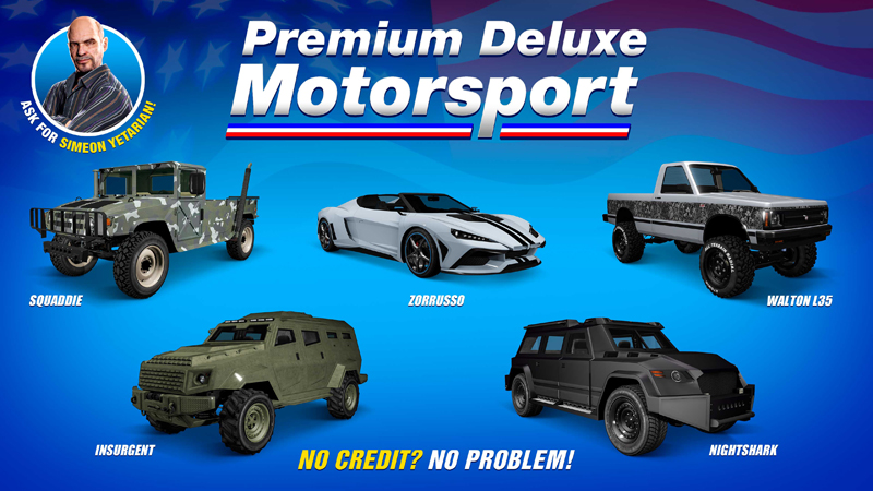 Транспорт в Premium Deluxe Motorsport на этой неделе.