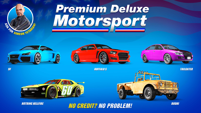 Транспорт в Premium Deluxe Motorsport на этой неделе.