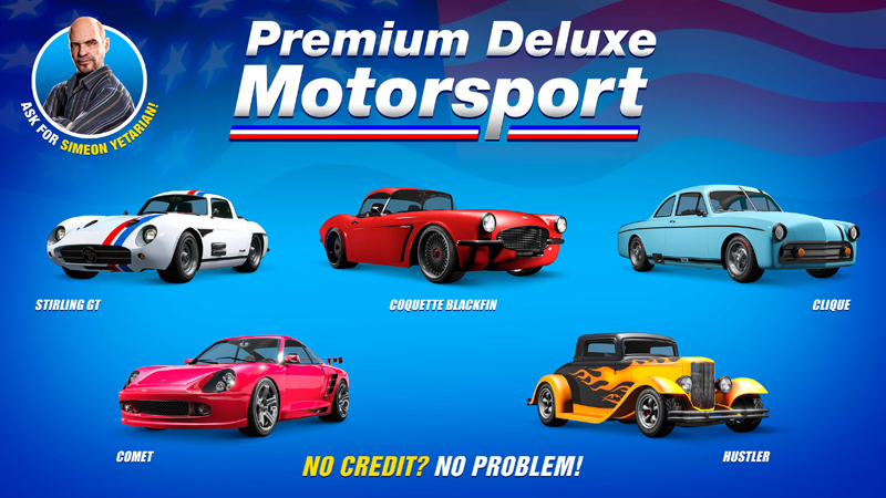 Транспорт в Premium Deluxe Motorsport на этой неделе.