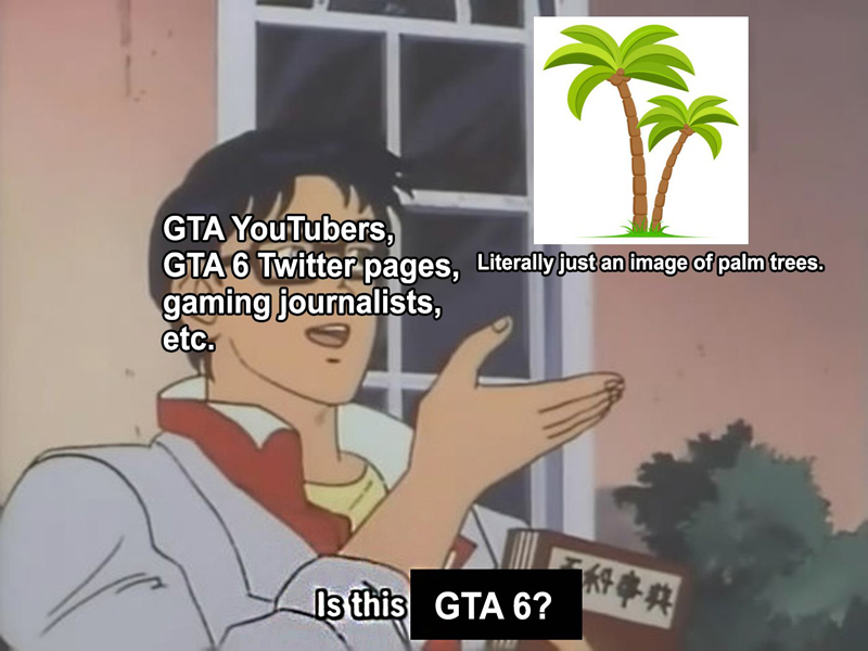 Игроки, завидев изображение с пальмами: «Это GTA 6?»