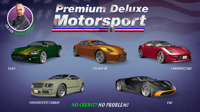 Транспорт в Premium Deluxe Motorsport на этой неделе.