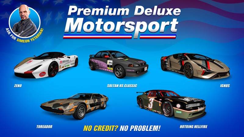 Транспорт в Premium Deluxe Motorsport на этой неделе.