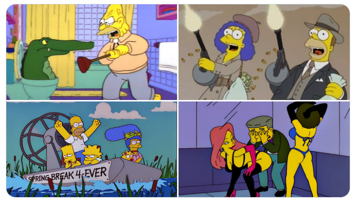 Explaining the GTA 6 trailer using terms from The Simpsons.