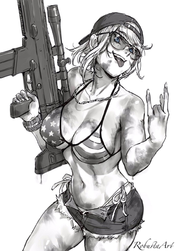 Фан-арт GTA 6: девушка из Thrillbilly Mud Club.
<br>Автор: Robusta Art