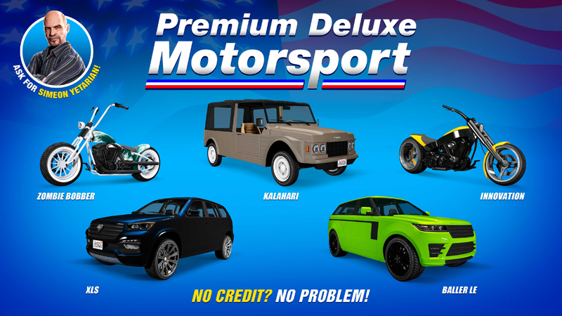 Доступные автомобили в Premium Deluxe Motorsport на этой неделе.