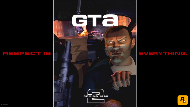 Фан-арт. Иллюстрация GTA 2 в стиле GTA 6.