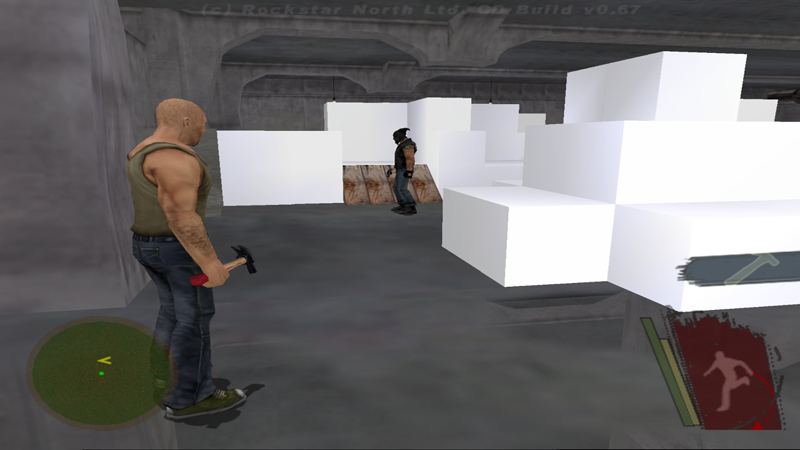 Скриншот из ранней версии Manhunt.
