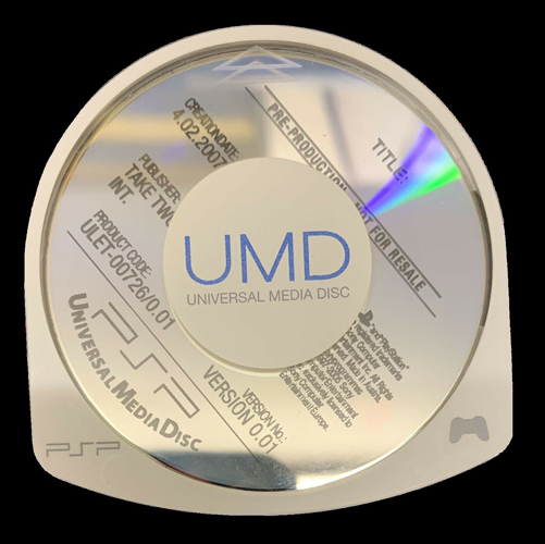 UMD (диск для PSP) с Manhunt 2 в версии 0.01.