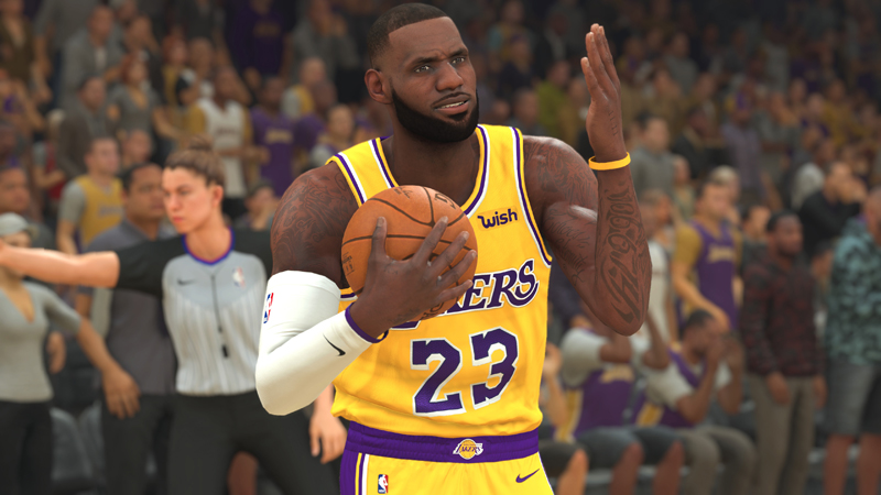 ЛеБрон Джеймс в NBA 2K.