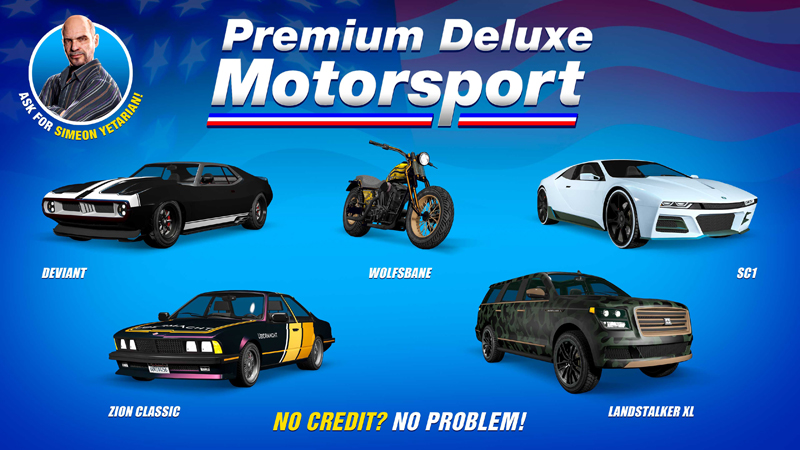 Транспорт в Premium Deluxe Motorsport на этой неделе.