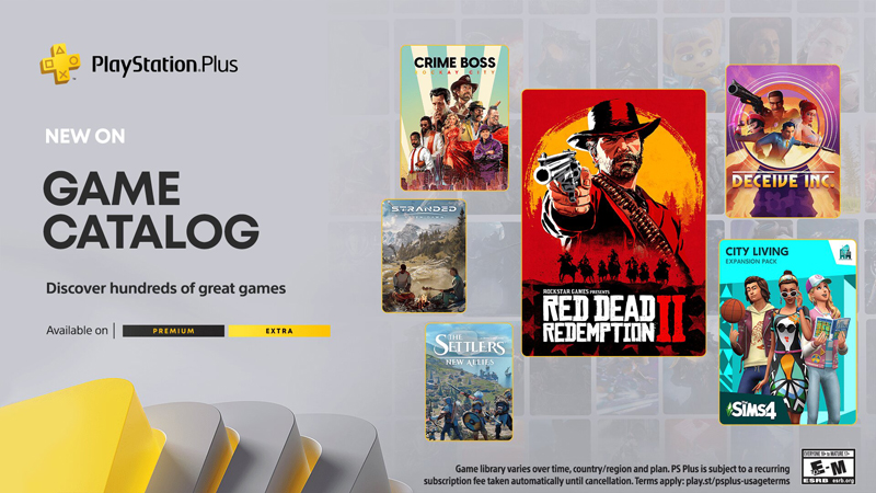 Red Dead Redemption 2 в каталоге игр PlayStation Plus.